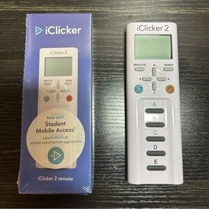 Two iClicker 2 Remotes.  One is Sealed Brand New And One Is Used